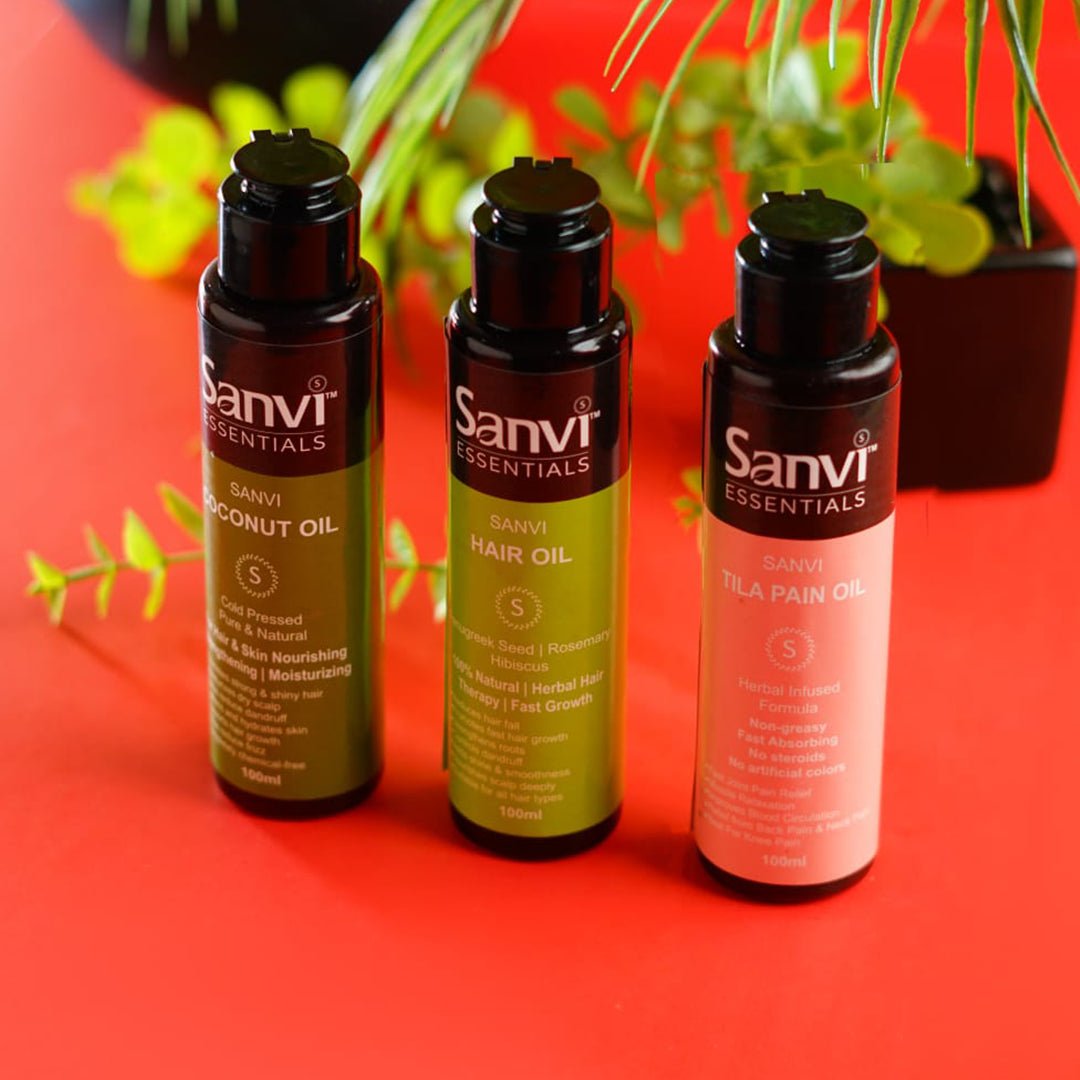 Sanvi Complete Care Combo bottles closeup