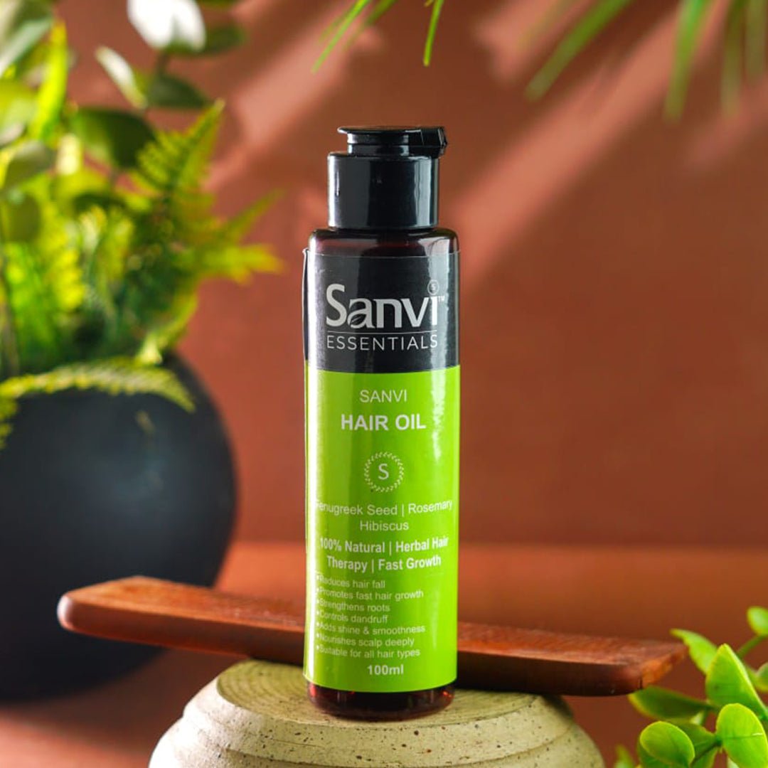 Sanvi Hair Oil - Natural Hair Growth Formula